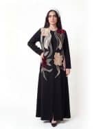 Diba Abaya , The Black embroidered abaya