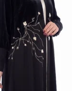 Ramisa Abaya Formal Velvet Bodice Crepe Skirt with Soutache - Image 4