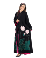 Yasmin Embroidered Crepe Luxury Abaya