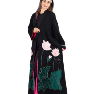 Yasmin Embroidered Crepe Luxury Abaya