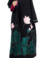 Yasmin Embroidered Crepe Luxury Abaya - Image 4