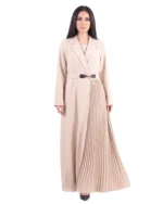 Mohisa Abaya Casual Modest Wrap Dress with Leather Buckle - Image 2