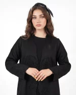 Abaya Lil – Luxurious open-front abaya with jeweled embroidery - Image 4