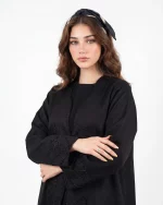 Abaya Lil – Luxurious open-front abaya with jeweled embroidery - Image 3