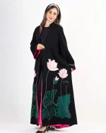 Yasmin Embroidered Crepe Luxury Abaya