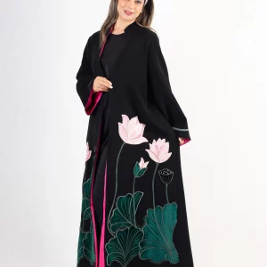 Yasmin Embroidered Crepe Luxury Abaya