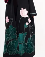 Yasmin Embroidered Crepe Luxury Abaya - Image 2