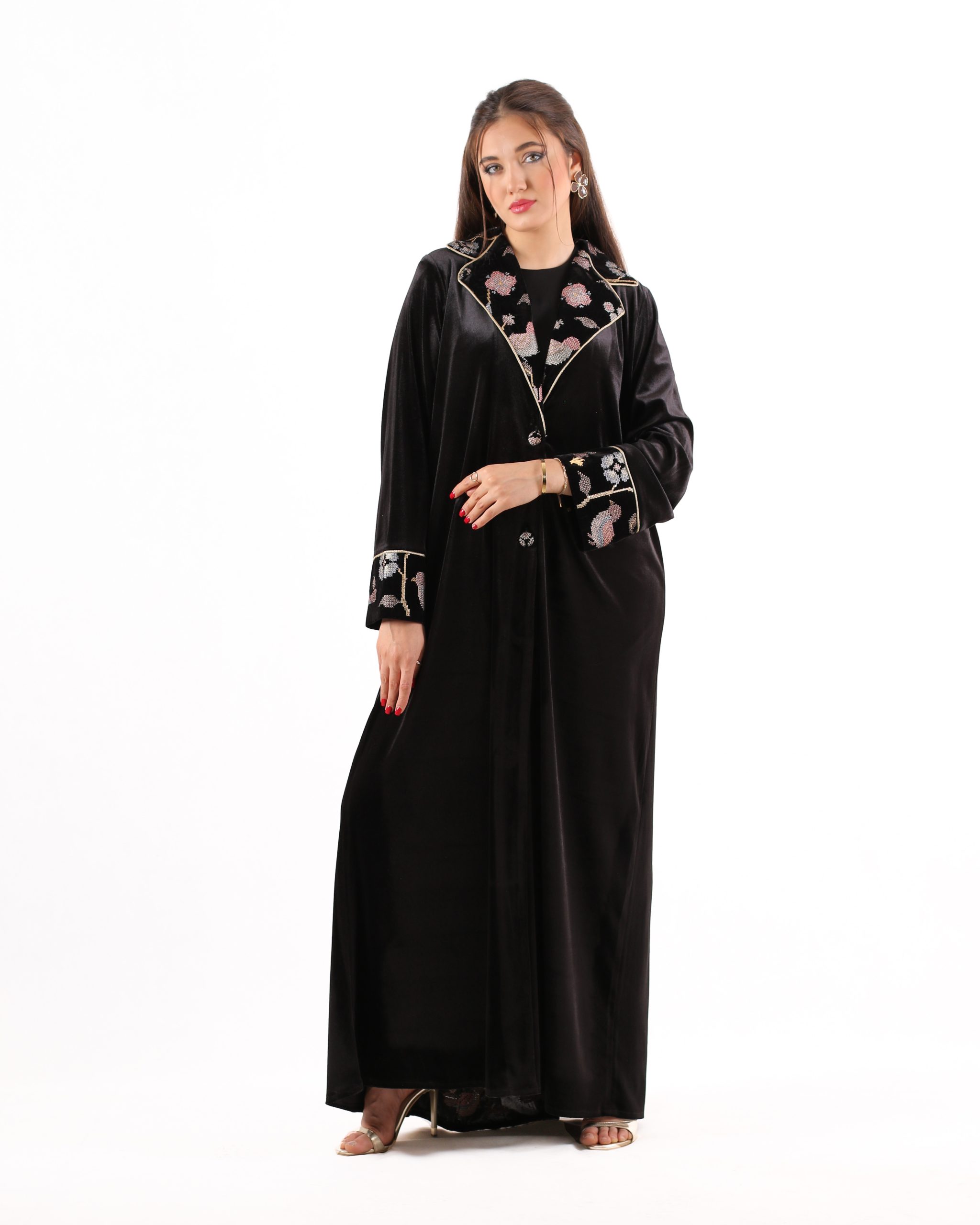 Negin Luxury Velvet Abaya | Elegant Formal & Party Wear