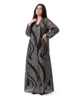 Italian Jacquard Organza Jeyran Cape - Image 4