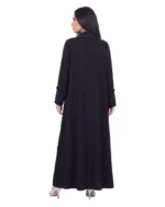 Hazal Abaya Lightweight Office Crepe with Stitch Detailing - Image 3