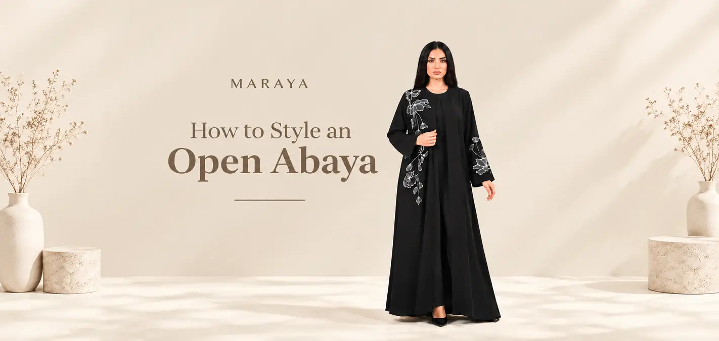 How to Style an Open Abaya