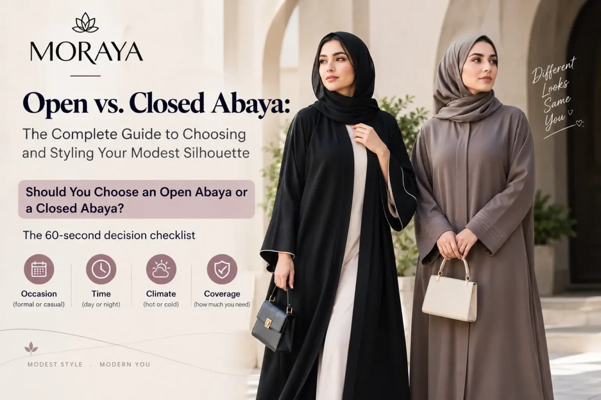 Open vs Closed Abaya
