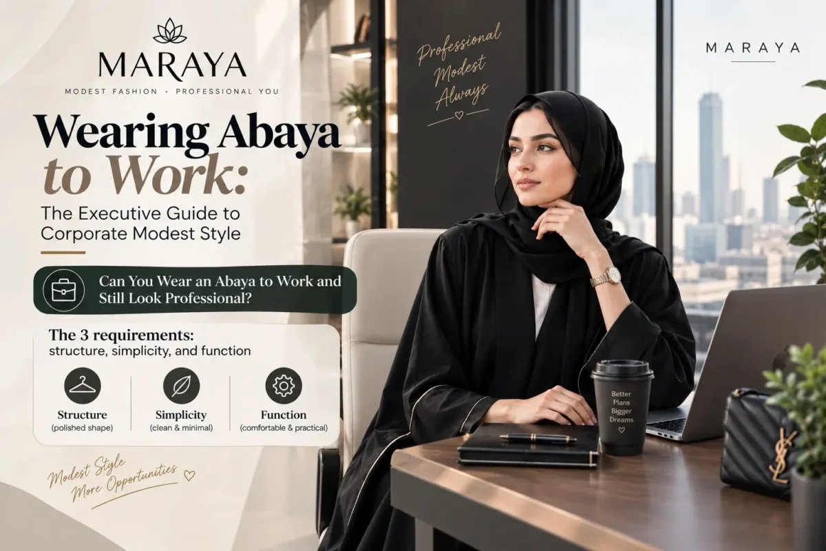 wearing abaya to work