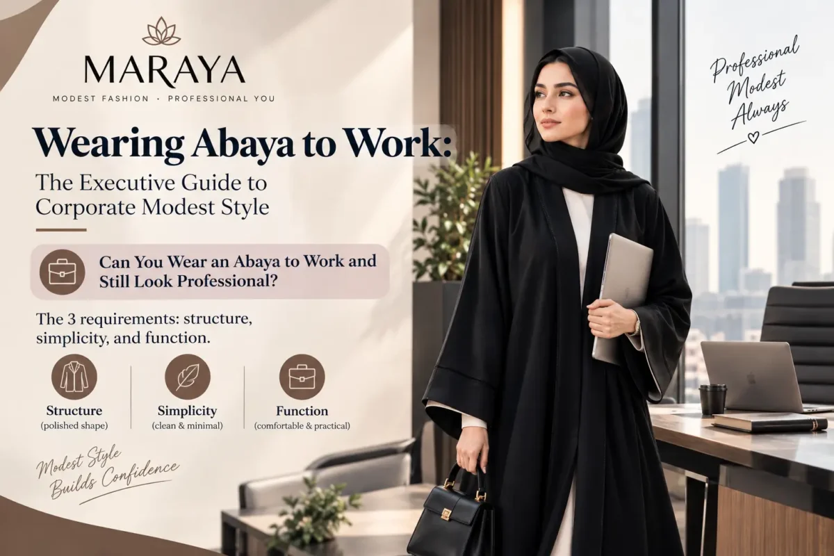wearing abaya to work