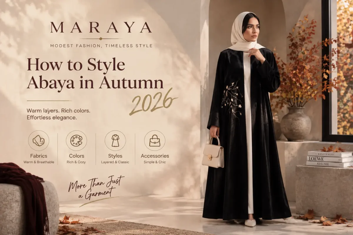 How to Style Abaya in Autumn