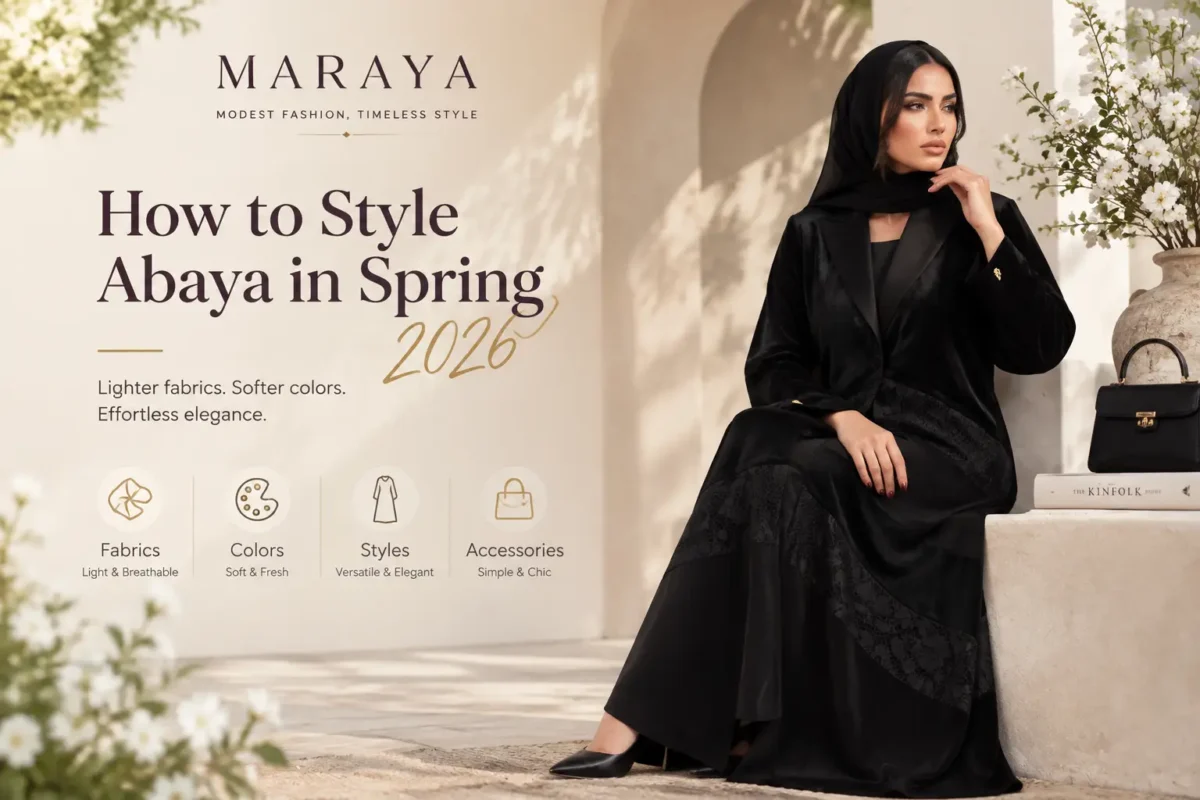 How to style abaya in spring