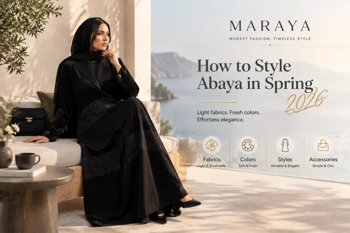 How to style abaya in spring