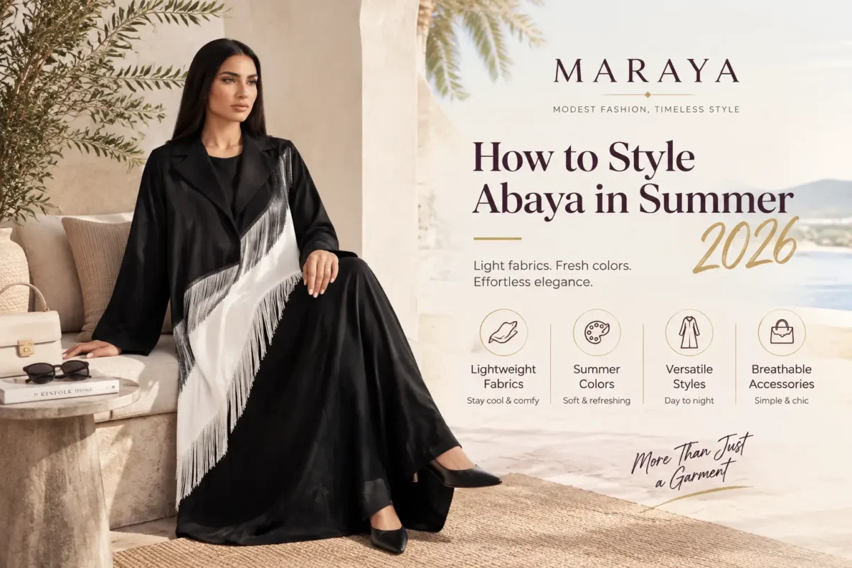 How to style abaya in summer